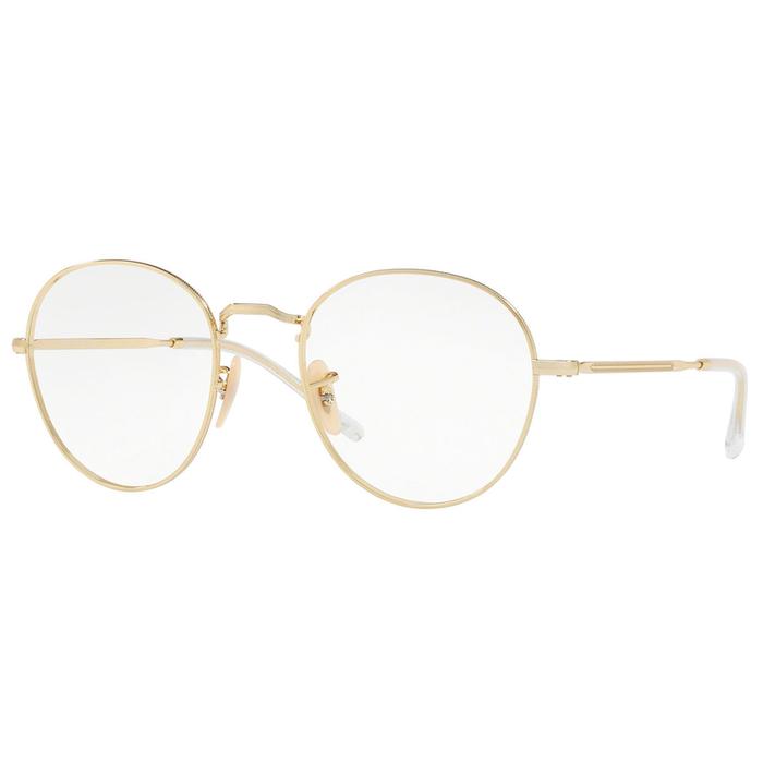 Ray-Ban Frame Kacamata Rayban Round Metal RX 3582V 2500 Gold