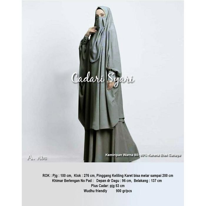 FH GAMIS CADARI SYARI GAMIS SYARI BAHAN CERUTY GAMIS CADAR