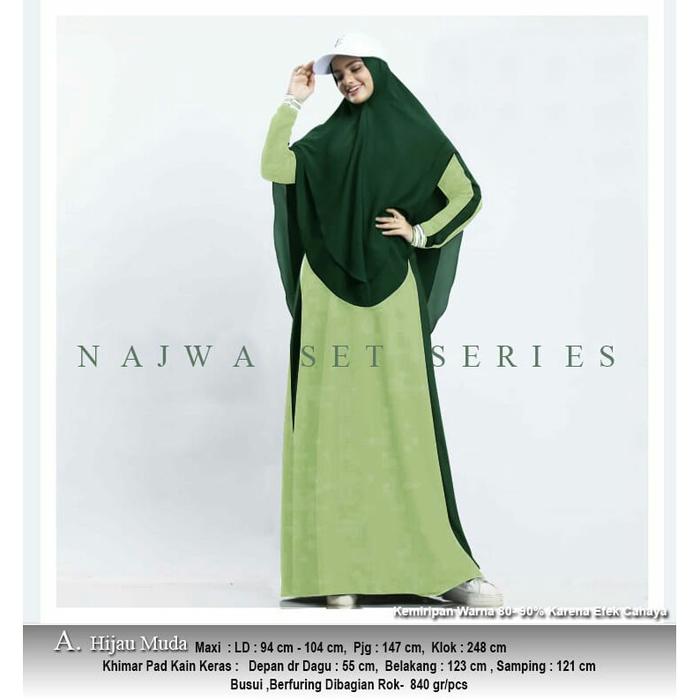 FH GAMIS SYARI NAJWA SET SERIES BAJU MUSLIM SYARI