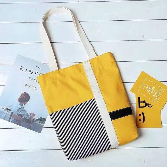 FH Monellina - T.ZANET Tote Bag Kanvas Murah Wanita Kekinian