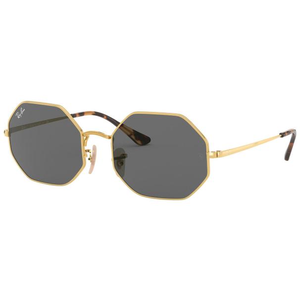 Ray-Ban Sunglass Octagon 1972 RB 1972 9150B1 54 Gold w/ Dark Grey