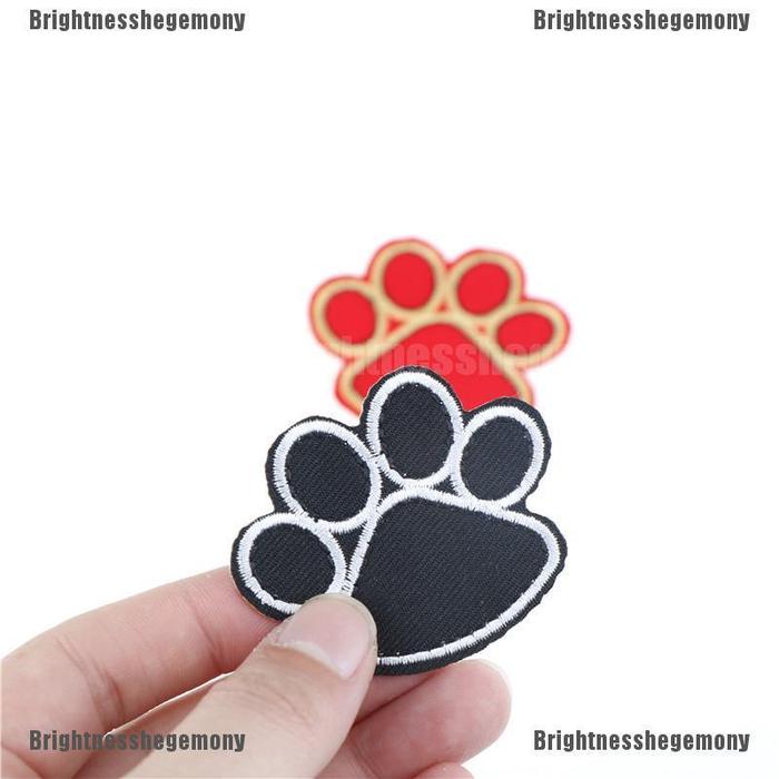 BHID qualified dog paw iron on patch for cloth hot melt