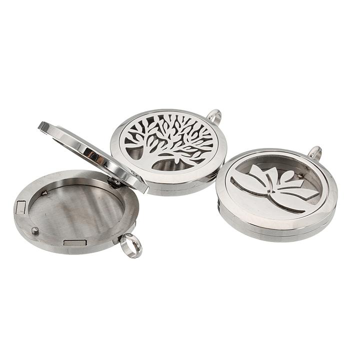 Stainless Steel Locket Necklace Perfume Aromatherapy