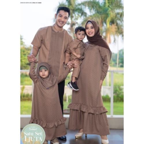 Sarimbit Elzatta Hijab Sarimbit Azia Busana Muslim Couple Keluarga