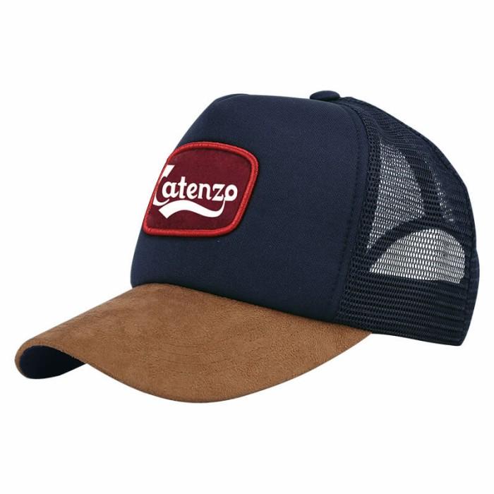 Topi Pria Distro/Topi Trucker Jaring Pria Navy Original Catenzo ZN 104