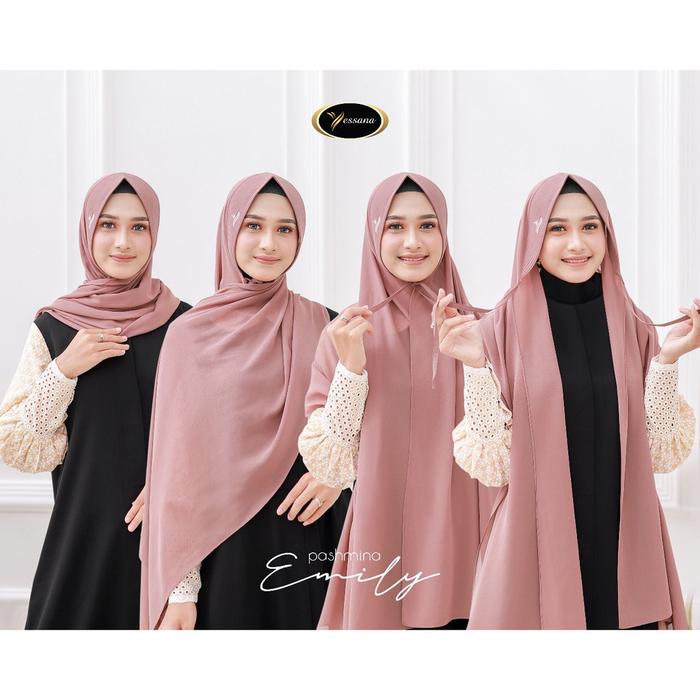 EMILY daily pashmina instan Yessana Hijab bahan Ceruty Babydoll