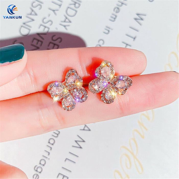 Anting Giwang Dengan Kristal Mutiara Imitasi Untuk Wanita