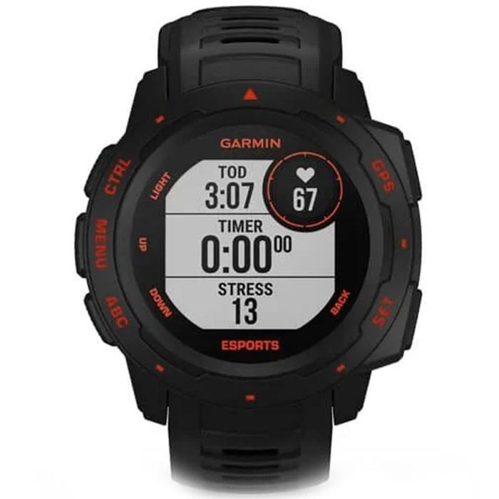 GARMIN ORIGINAL INSTINCI ESPORTS GPS BLACK LAVA JAM PRIA JAM WANITA NG