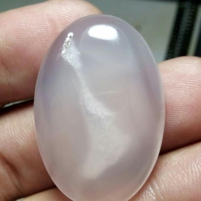 Natural Batu Akik Agate Kristal Motif Gambar Guci Botol Antik