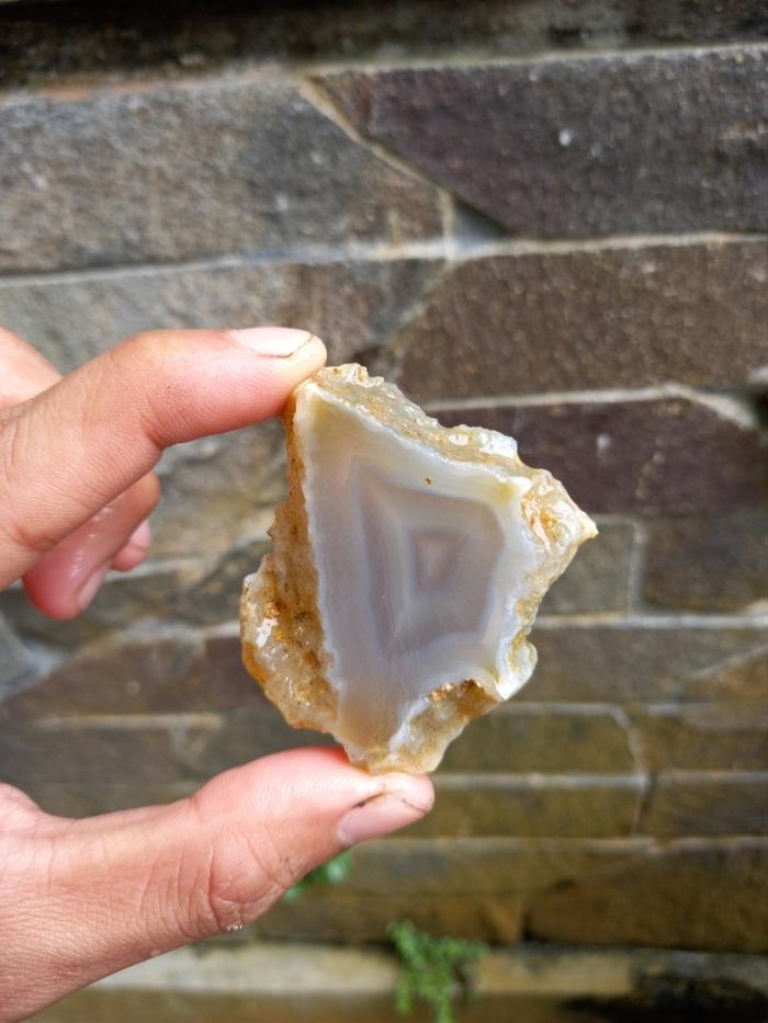 Batu Agate Chalcedony Slice - 3