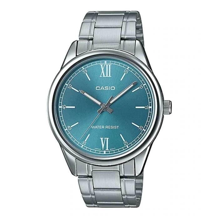 CASIO MTP-V005D-3BUDF - Jam Tangan Pria - Tali Stainless - MTPV005D