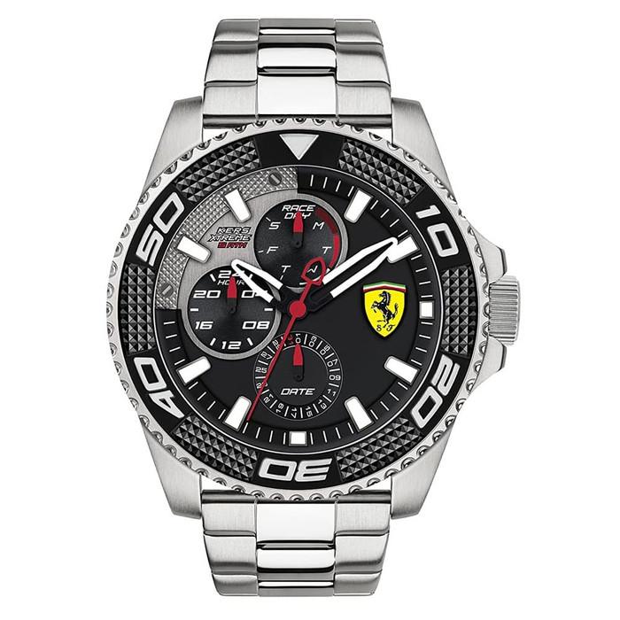 FERRARI 0830470 - Jam Tangan Pria - Rantai Stainless Steel - Original