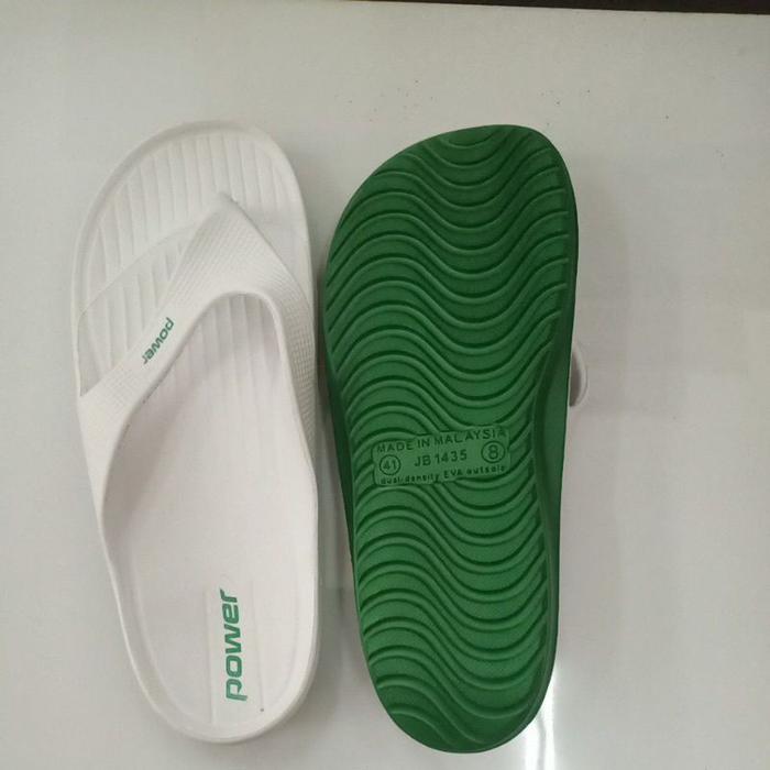 Sandal Jepit Pria Merk Power Bata Warna Putih Polos