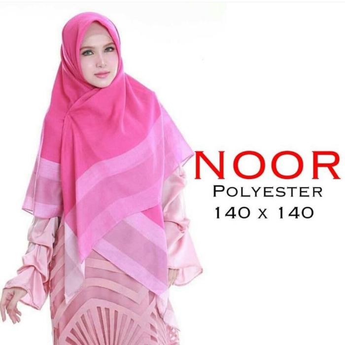 KAHFI Hijab Kerudung Jilbab Segi Empat Katun Noor Jumbo Umama