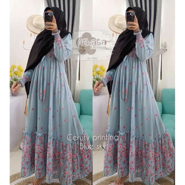 KAHFI RZ GAMIS CERUTY BABYDOLL athata gamis GAMIS CERUTY FULL FURING C