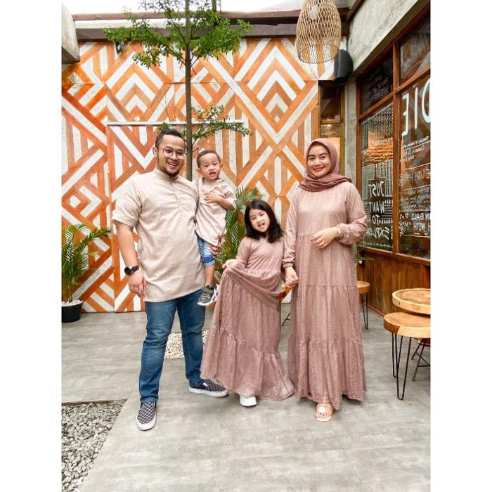 KAHFI MAHAGITA FAMSET - GAMIS KOKO KEMBAR KELUARGA LEBARAN SEKELUARGA