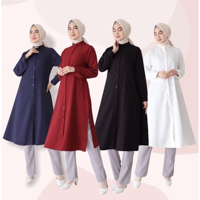 KAHFI AYA LONG TUNIK SHAKILA SUEDE PREMIUN
