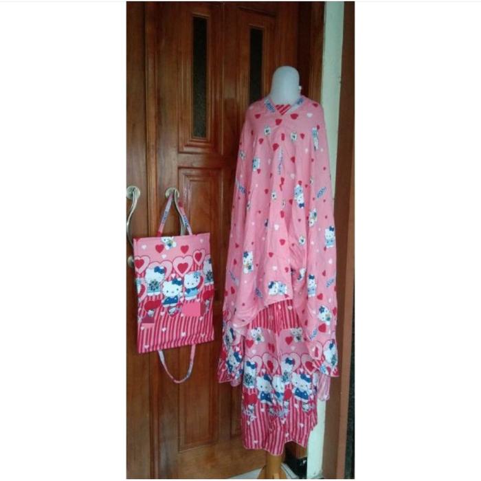 KAHFI Mukena Bali Anak Motif Kartun Kucing