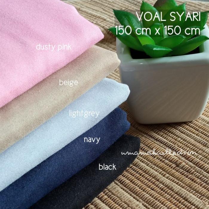 KAHFI HIJAB SEGIEMPAT VOAL JUMBO SYARI 150 CM X 150 CM DENMAA
