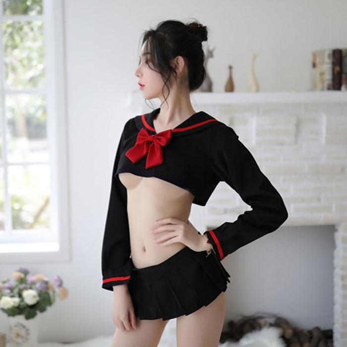 Lingerie Costume Student Sexy Baju Tidur Lingerie Cosplay Jumbo M215B