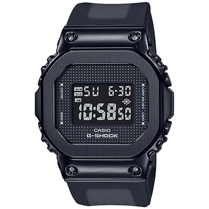 JAM TANGAN WANITA CASIO G-SHOCK ORIGINAL SQUARE METAL DIGITAL HITAM RESIN GM-S5600SB-1D CASIO G SHOC