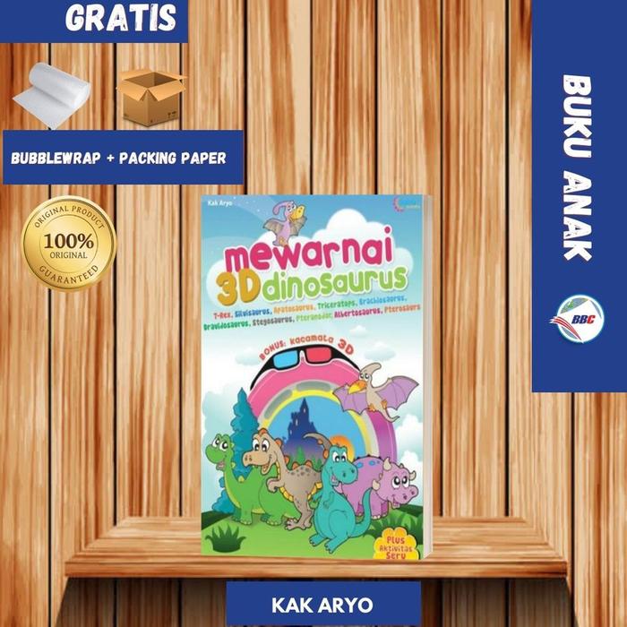 BUKU 3D:DINOSAURUS + KACAMATA 3D