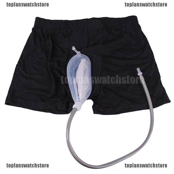TOPL Set Celana Pendek+Kantung Urin Silikon+Kateter Eskternal Alat