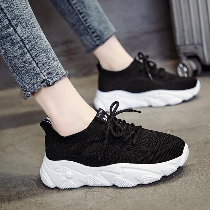 New Sports White Shoes Platform Platform Shoes Mesh Shoes Breathable