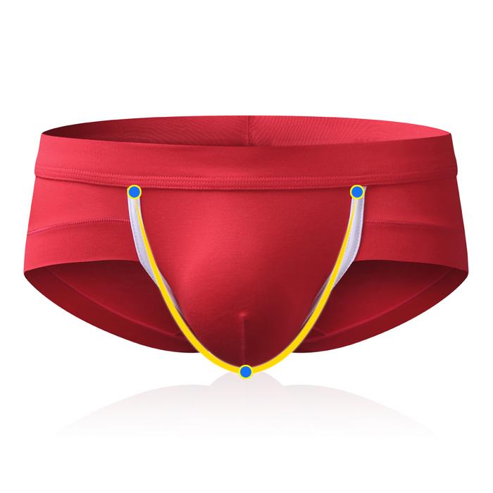 AN Mens Low Waist U Convex Pouch Comfy Underwear