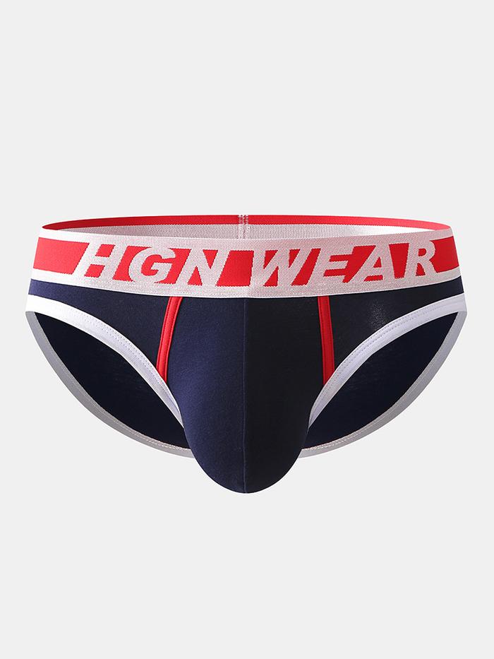 ANH Mens Contrast Colors Underwear U Convex Pouch Breathable