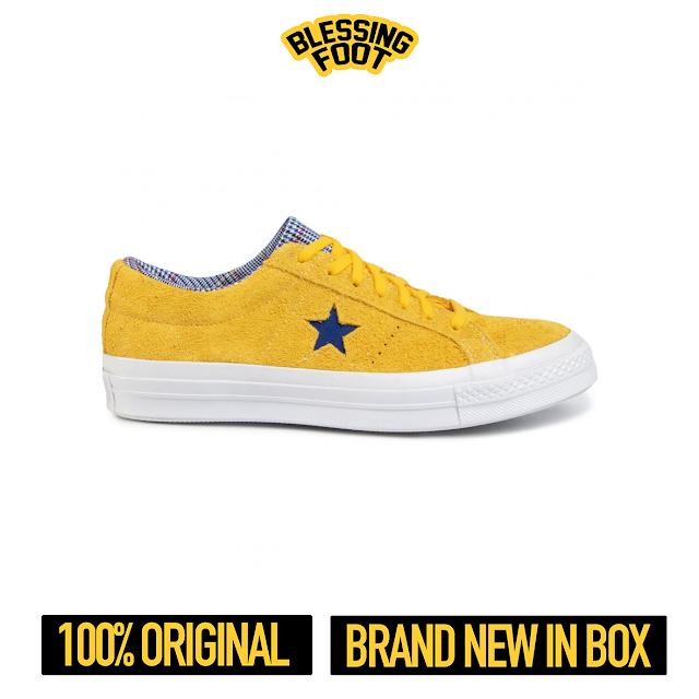 CONVERSE ONE STAR OX SUEDE TWISTED PREP / AMARILLO YELLOW