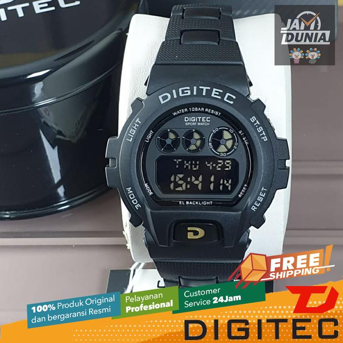 JAM TANGAN PRIA DIGITEC ORIGINAL DG-5198 RBLACK DG 5198 DIGITEC 5198