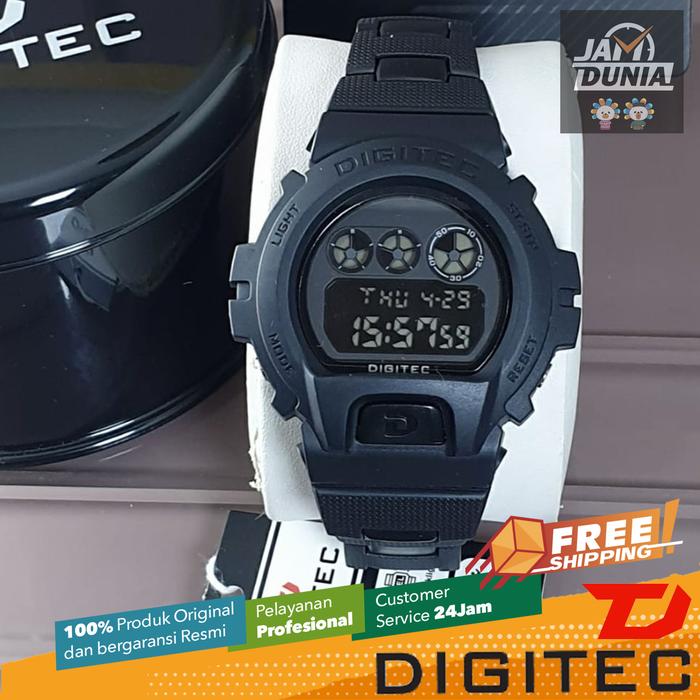 DIGITEC ORIGINAL DG5198 FULLBLACK DG 5198 DIGITEC 5198 JAM TANGAN PRIA