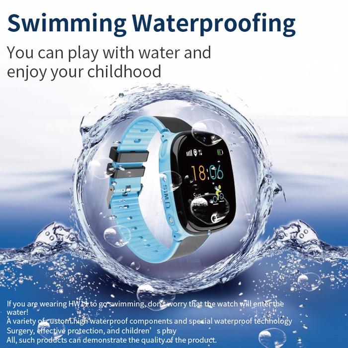 HW11 GPS Lokasi Posting Kid Smartwatch SIM Kartu Smartwatch Anak