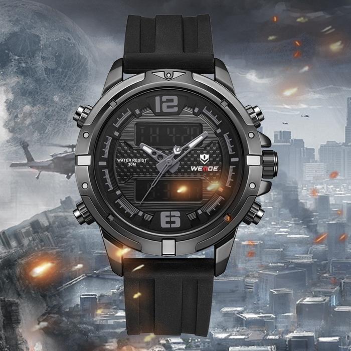WEIDE Waterproof Sport Men Watch Jam Tangan Pria Olahraga WH8602