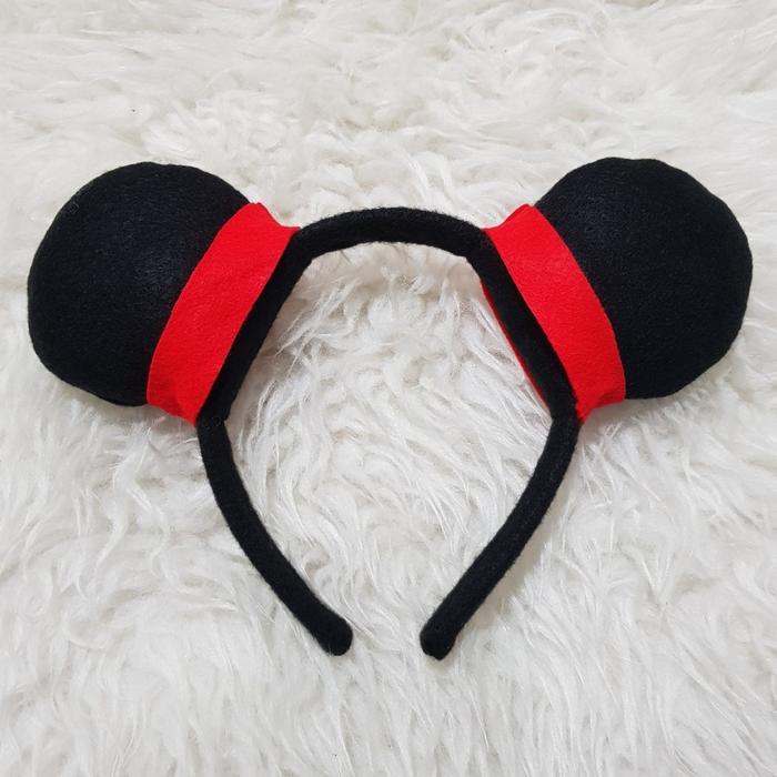 Bando Bandana Karakter Pucca Kartun Boneka Pucca hitam Merah