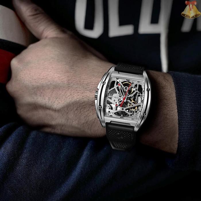 Ciga Design Jam Tangan Mekanik Otomatis Analog Model Hollow Bahan