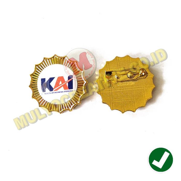 Pin Logo Custom Pin Logo Kereta Api Indonesia Custom Model Bunga