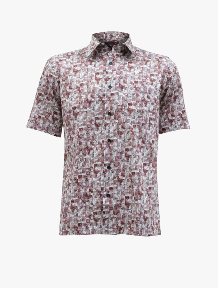 GQ Kemeja Pria Printing Fit - 5682118
