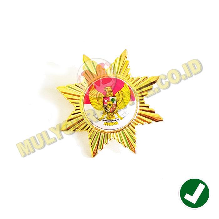 Bros Logo Garuda Model Bintang Pin Garuda Merah Putih Pin Garuda