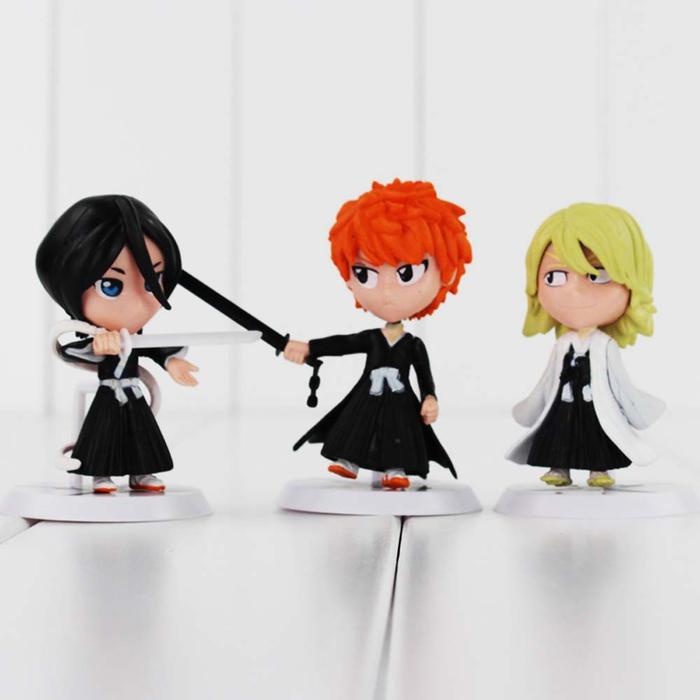 Action Figure Anime Bleach Kuchiki Rukia Ichimaru Gin Kurosaki Bahan