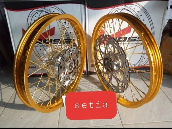 GM VELG PELEK VLG ROSSI ROSI SET TROMOL JARI JARI SUZUKI SATRIA FU 150