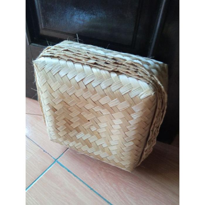 Besek keranjang Bambu serbaguna 25 x 25 cm