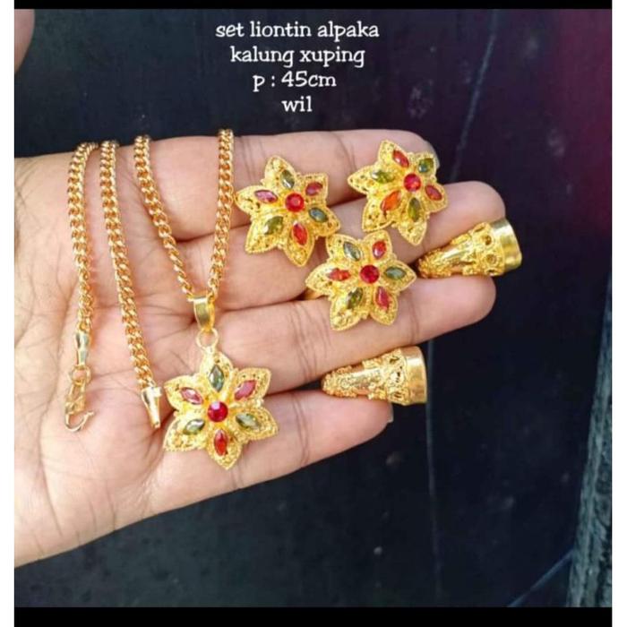 set kalung alpaka dan xuping