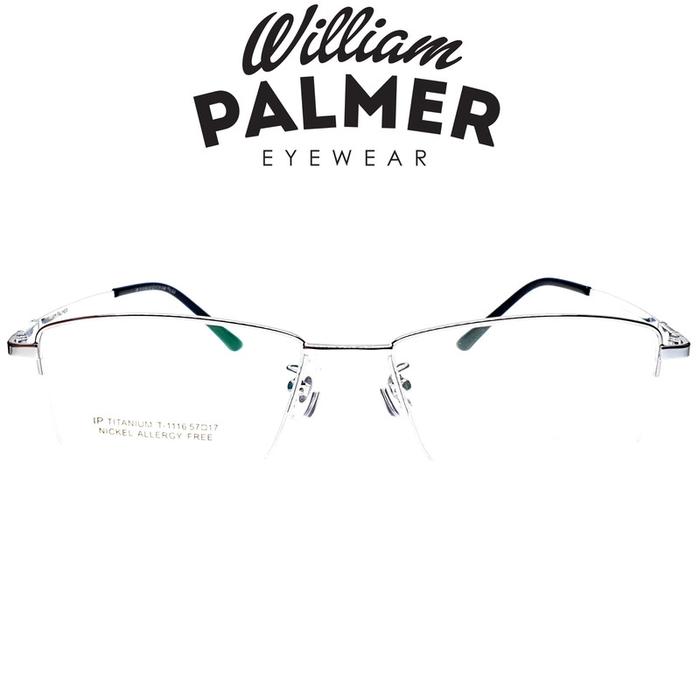 William Palmer Kacamata Pria Wanita Titanium 1116 C3 Silver