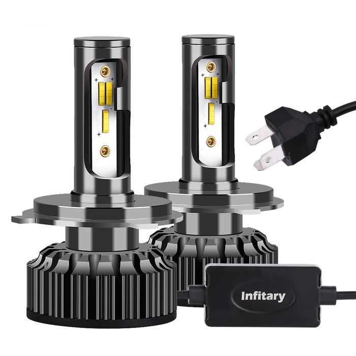 Infitary A6 2PCS14000LM 3000K 4500K 6500K Car LED Headlight Bulbs H1