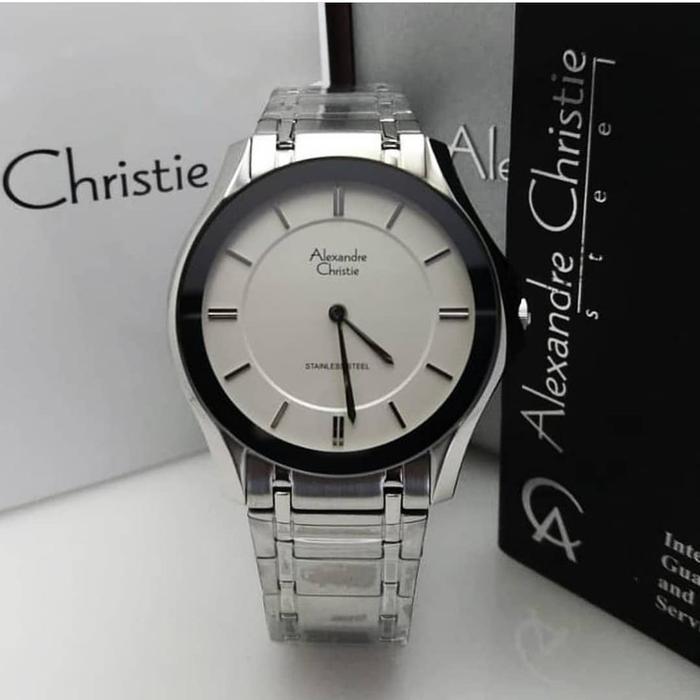 Alexandre Christie AC 8605 MH BSSSL Silver Dial Stainless Steel Strap