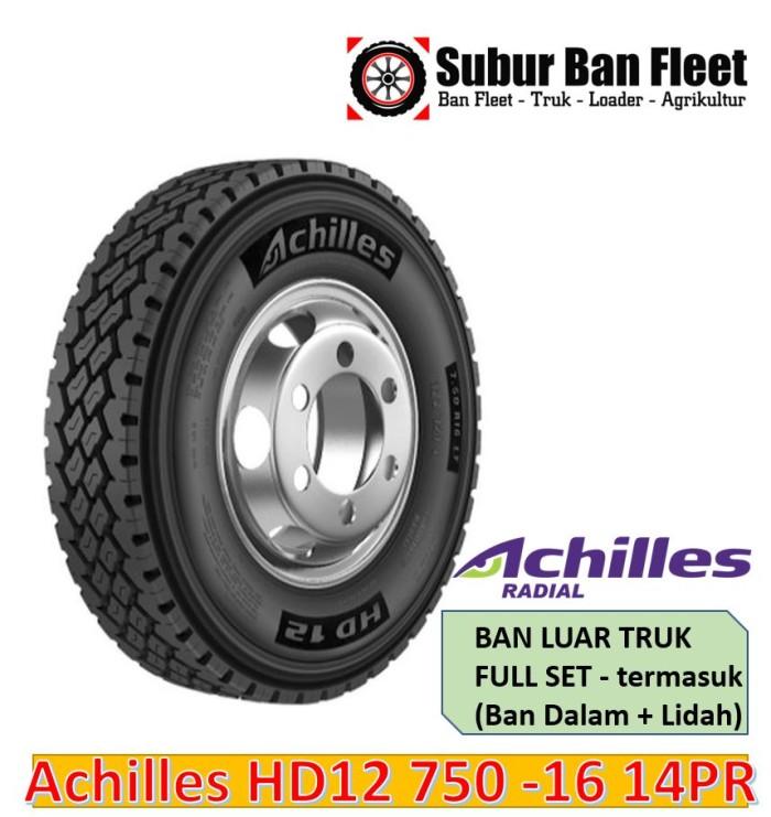 Ban Truk Radial Achilles HD12 Ukuran 750 R16 14PR FULL SET