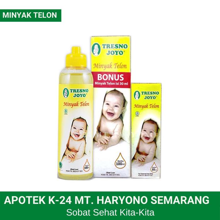 Minyak Telon Tresnojoyo TJ 100 ml Gratis 30 ml / Minyak Telon Banded