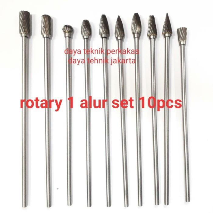 tuner long 1 alur set 10pcs - rotary file long 10pcs - mata porting